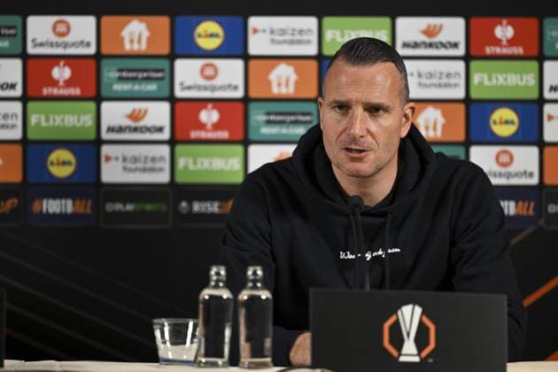 Football, EL, KRC Genk press conference