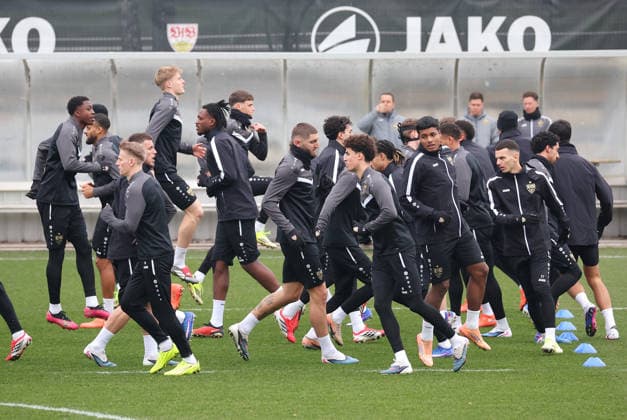 2026,01,28, Stuttgart, Football UEFA Europa League, Season 2025 2026, VfB Stuttgart, Training,