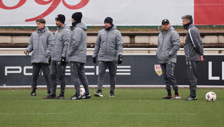 2026,01,28, Stuttgart, Football UEFA Europa League, Season 2025 2026, VfB Stuttgart, Training, VfB Coach Sebastian Hoeneß