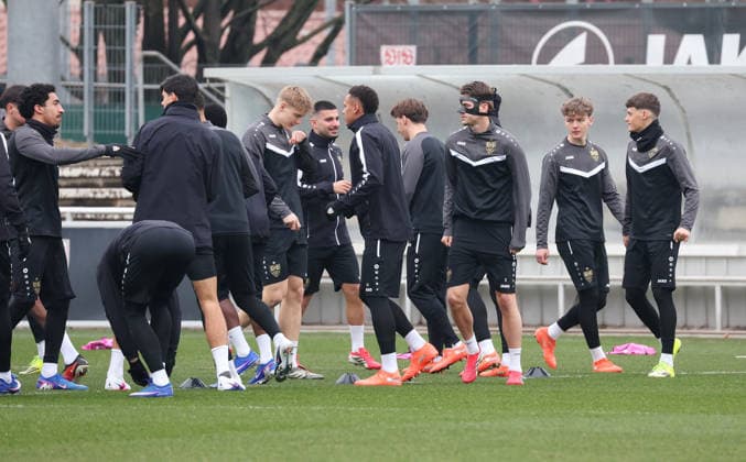 2026,01,28, Stuttgart, Football UEFA Europa League, Season 2025 2026, VfB Stuttgart, Training,