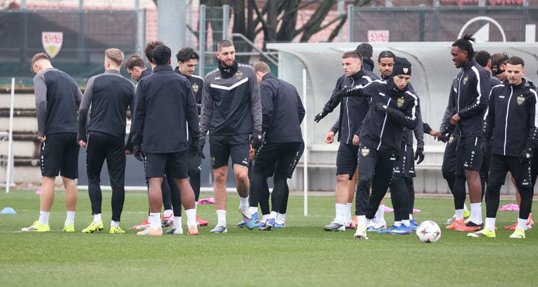 2026,01,28, Stuttgart, Football UEFA Europa League, Season 2025 2026, VfB Stuttgart, Training, Jeff Chabot