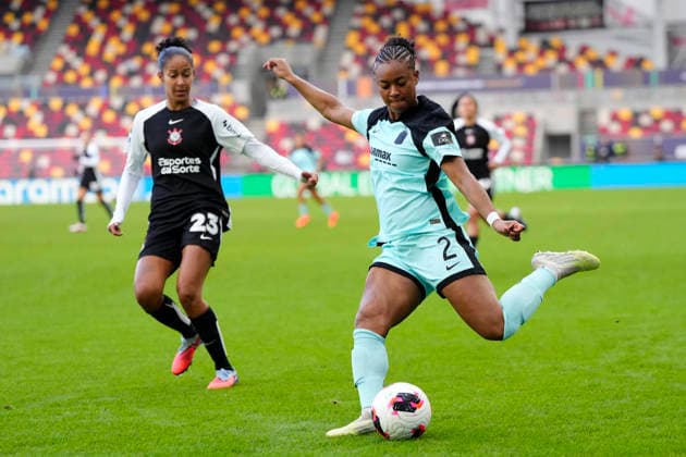 Gotham FC v SC Corinthians - FIFA Women s Champions Cup 2026 Semi Final Jaedyn Shaw midfielder of Gotham and United States does passed during the FIFA Women s Champions Cup 2026 Semi Final match between Gotham FC and SC Corinthians at Brentford stadium on January 28, 2026 in London, England. London England United Kingdom  Copyright: xJosexBretonx originalFilename:bretonhernandez-gothamfc260128_npkza.jpg