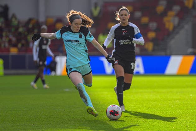 Rose Lavelle (16 Gotham FC) during the FIFA Women s Champions Cup game between Gotham FC vs SC Corinthians at Gtech Community Stadium in London , England . (Photo by Keeran Marquis Sports Press Photo SPP) Copyright: xKeeranxMarquis SPPx Sportspressphoto_SPR86320