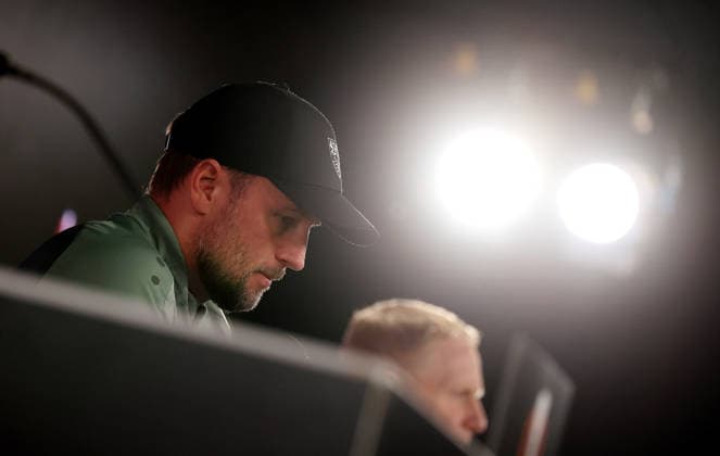 2026,01,28, Stuttgart, Football UEFA Europa League, Season 2025 2026, VfB Stuttgart, PK, Final PK, Press conference, VfB Coach Sebastian Hoeneß