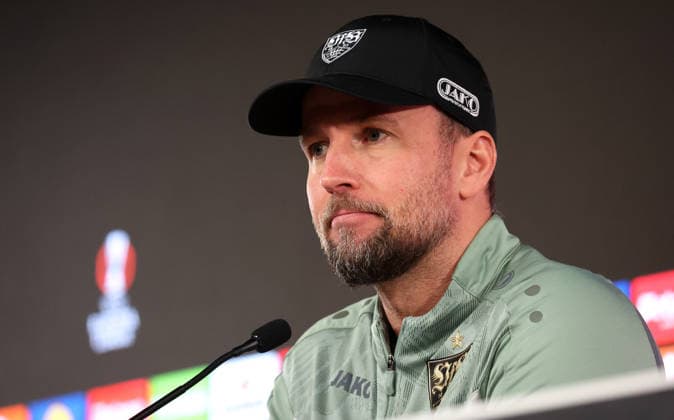 2026,01,28, Stuttgart, Football UEFA Europa League, Season 2025 2026, VfB Stuttgart, PK, Final PK, Press conference, VfB Coach Sebastian Hoeneß