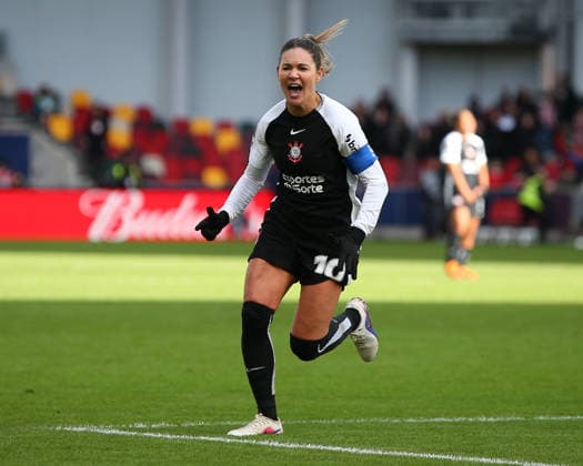 London, England, January 28 2026: Gabi Zanotti (10 SC Corinthians) celebrates goal during the FIFA Women s Champions Cup game between Gotham FC and SC Corinthians at Gtech Community Stadium in London, England. (Photo by Jay Patel Sports Press Photo SPP) Copyright: xJayxPatel SportsxPressxPhoto SPPx Sportspressphoto_SPR86359