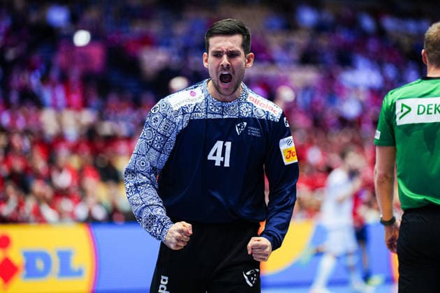 Gustavo Capdeville Portugal, 41 DEN, Spain vs Portugal, Handball, EHF European Championship 2026, Main Round, Matchday 4, 28 01 2026 DEN, Spain vs Portugal, Handball, EHF European Championship 2026, Main Round, Matchday 4, 28 01 2026 Herning Copyright: xEibner-Pressefoto MarcelxvonxFehrnx EP_MFN