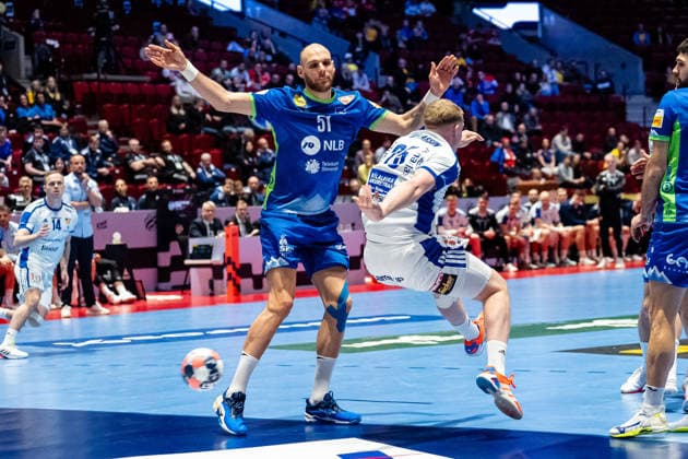 Slovenia v Iceland, EHF EURO 2026, Malmo, Sweden Malmo, Sweden. 28th of January, 2026. Haukur Thrastarson (25) of Iceland seen during the EHF Euro 2026 match between Slovenia v Iceland at Malmo Arena, Malmo on 28 01 2026 Sweden, Malmo, Malmö Arena  Copyright: xGonzalesxPhoto TobiasxJorgensenx