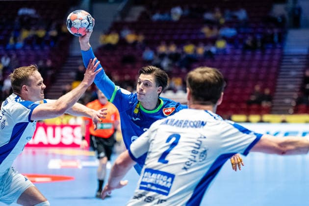 Slovenia v Iceland, EHF EURO 2026, Malmo, Sweden Malmo, Sweden. 28th of January, 2026. Domen Makuc (35) of Slovenia seen during the EHF Euro 2026 match between Slovenia v Iceland at Malmo Arena, Malmo on 28 01 2026 Sweden, Malmo, Malmö Arena  Copyright: xGonzalesxPhoto TobiasxJorgensenx