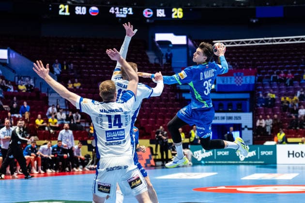 Slovenia v Iceland, EHF EURO 2026, Malmo, Sweden Malmo, Sweden. 28th of January, 2026. Domen Makuc (35) of Slovenia seen during the EHF Euro 2026 match between Slovenia v Iceland at Malmo Arena, Malmo on 28 01 2026 Sweden, Malmo, Malmö Arena  Copyright: xGonzalesxPhoto TobiasxJorgensenx