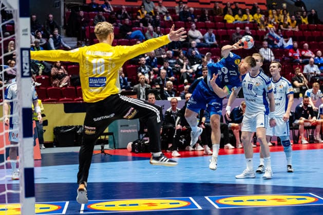 Slovenia v Iceland, EHF EURO 2026, Malmo, Sweden Malmo, Sweden. 28th of January, 2026. Kristjan Horzen (27) of Slovenia seen during the EHF Euro 2026 match between Slovenia v Iceland at Malmo Arena, Malmo on 28 01 2026 Sweden, Malmo, Malmö Arena  Copyright: xGonzalesxPhoto TobiasxJorgensenx