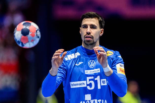 260128 Ivan Martinovic of Croatia during the EHF European Handball Championship main round match between Croatia and Hungary on January 28, 2026 in Malmö Photo Petter Arvidson BILDBYRAN kod PA PA1144 handball handball handball handballs em 2026 croatia hungary croatia hungary ehf european handball championship bbeng grappa33  Copyright: PETTERxARVIDSON BB260128PA045