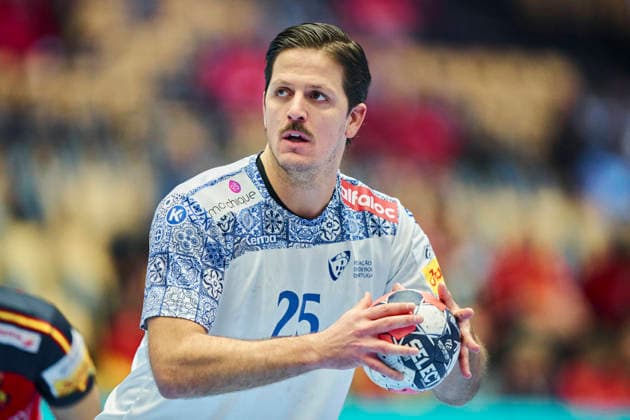 DENMARK EM Men s Handball Spain Portugal Portugal s Antonio Areia during the EHF Euro 2026 main round men s handball match between Spain and Portugal at Jyske Bank Boxen in Herning, Wednesday, January 28, 2026 Photo Thomas Traasdahl Ritzau Scanpix , Herning Denmark  Copyright: RitzauxScanpix ThomasxTraasdahlx spdk20260128-173758-L