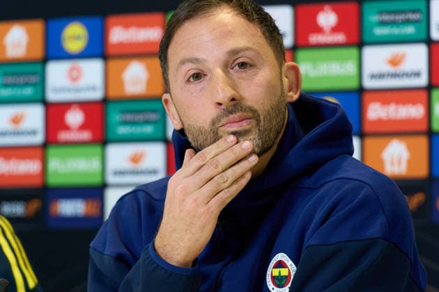 Fenerbahce press conference, PK, Pressekonferenz FCSB v Fenerbahce, UEFA Europa League, Fotball, Phase MD8, Bucharest, Romania Bucharest, Romania. 28th Jan, 2026: Domenico Tedesco, Fenerbahce SK football team coach, holds a press conference one day ahead of the UEFA Europa League, league phase, matchday 8, football match between FCSB and Fenerbahce SK, at the National Arena Stadium in Bucharest. Bucharest Romania Copyright: xLucianxAlecux