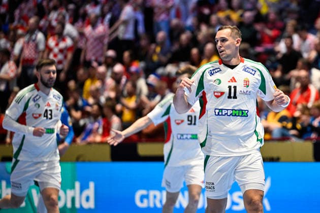 Hungary s Patrik Ligetvari during the 2026 EHF European Men s Handball Championship the EHF Euro 2026 main round match between Croatia and Hungary at Malmö Arena, in Malmö, Sweden, on January 28, 2026 MALMÖ SWEDEN x50090x  Copyright: xJohanxNilsson TTx EHF EURO 2026 CROATIA-HUNGARY