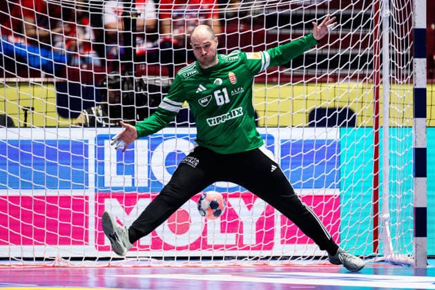 260128 Goalkeeper Laszlo Bartucz of Hungary during the EHF European Handball Championship main round match between Croatia and Hungary on January 28, 2026 in Malmö Photo Petter Arvidson BILDBYRAN kod PA PA1144 handball handball handball handballs em 2026 croatia hungary croatia hungary unger ehf european handball championship bbeng grappa33  Copyright: PETTERxARVIDSON BB260128PA064