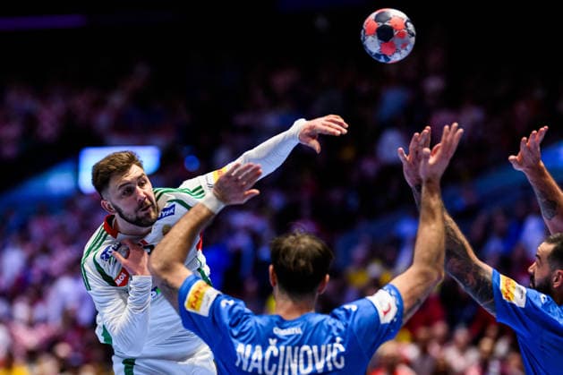 260128 Zoran Ilic of Hungary during the EHF European Handball Championship main round match between Croatia and Hungary on January 28, 2026 in Malmö Photo Petter Arvidson BILDBYRAN kod PA PA1144 handball handball handball handballs em 2026 croatia hungary kroatien ungern ehf european handball championship bbeng grappa33  Copyright: PETTERxARVIDSON BB260128PA075