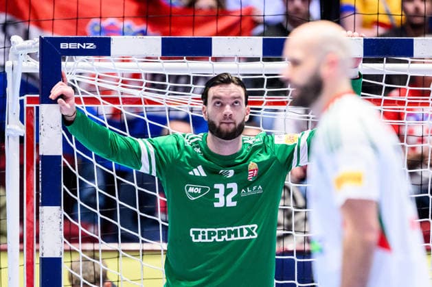 260128 Goalkeeper Kristof Laszlo Palasics of Hungary looks dejected during the EHF European Handball Championship main round match between Croatia and Hungary on January 28, 2026 in Malmö Photo Petter Arvidson BILDBYRAN kod PA PA1144 handball handball handball handballs em 2026 croatia hungary croatia hungary ungeria ehf european handball championship bbeng grappa33 depp  Copyright: PETTERxARVIDSON BB260128PA078