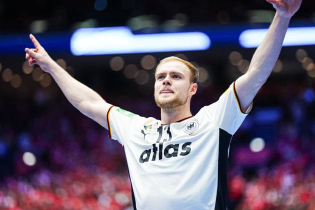 Matthes Langhoff Germany, 13 cheers after victory End of match DEN, Germany vs France, Handball, EHF European Championship 2026, Main Round, Matchday 4, 28 01 2026 DEN, Germany vs France, Handball, EHF European Championship 2026, Main Round, Matchday 4, 28 01 2026 Herning Copyright: xEibner-Pressefoto MarcelxvonxFehrnx EP_MFN