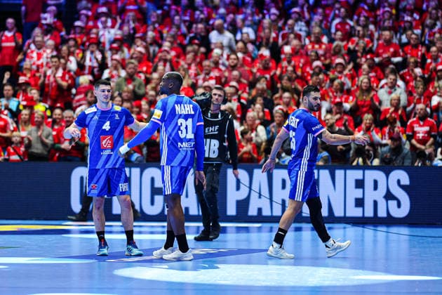 France disappointed disappointment after defeat DEN, Germany vs France, Handball, EHF European Championship 2026, Main Round, Matchday 4, 28 01 2026 DEN, Germany vs France, Handball, EHF European Championship 2026, Main Round, Matchday 4, 28 01 2026 Herning Copyright: xEibner-Pressefoto MarcelxvonxFehrnx EP_MFN