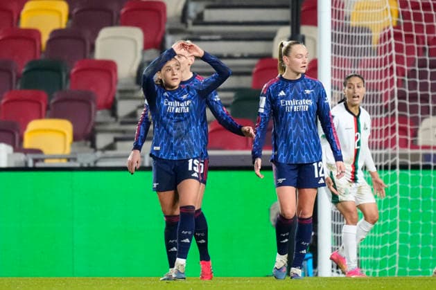 Arsenal Women FC v ASFAR - FIFA Women s Champions Cup 2026 Semi Final Olivia Smith forward of Arsenal and Canada celebrates after scoring her sides first goal during the FIFA Women s Champions Cup 2026 Semi Final match between Arsenal Women FC and AS FAR at Brentford stadium on January 28, 2026 in London, England. London England United Kingdom  Copyright: xJosexBretonx originalFilename:bretonhernandez-arsenalw260128_npU5E.jpg