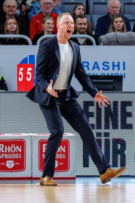 Christian Held Rasta Vechta, Trainer , single picture, single photo, portrait, portraet, BMA365 Bamberg Baskets vs Rasta Vechta, Basketball, easyCredit BBL, 2 Matchday, 28 01 2026 BMA365 Bamberg Baskets vs Rasta Vechta, Basketball, easyCredit BBL, 2 Matchday, 28 01 2026 Bamberg Copyright: xEibner-Pressefoto G.xSantemizx EP_EER