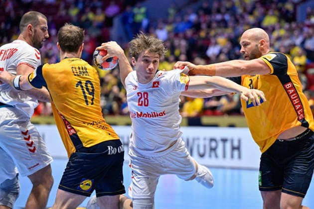 Handball, European Championship, Switzerland - Sweden