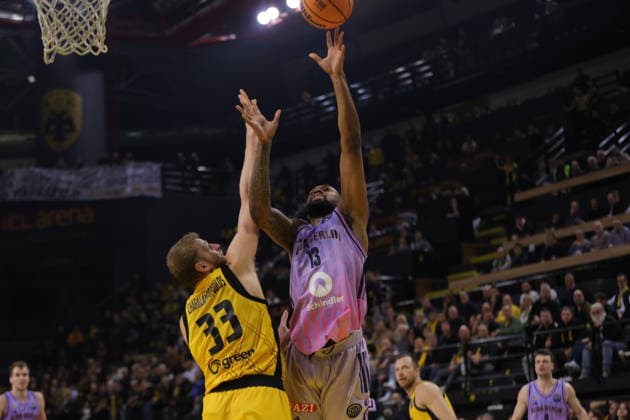 FIBA Basketball Champions League, AEK BC vs Alba Berlin FIBA Basketball Champions League, AEK BC vs Alba Berlin - J Wan Roberts of Alba Berlin in action during the FIBA Basketball Champions League regular season basketball match between AEK BC vs Alba Berlin in Athens, Greece, 28 January 2026. ATHENS Greece Copyright: xOnexInchxProductionsx 1IN_0641
