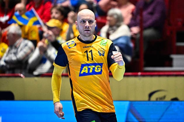 MALMÖ, SWEDEN 20260128 Swedens Daniel Pettersson during the European Handball Championship middle round match between Switzerland and Sweden in Malmö Arena, Malmö, Sweden, January 28, 2026 MALMÖ SWEDEN x50090x  Copyright: xJohanxNilsson TTx HANDBOLLS-EM 2026 SCHWEIZ-SVERIGE