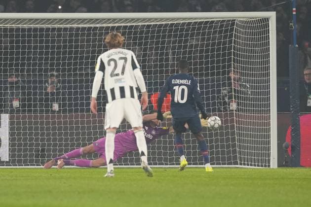 Nick Pope of Newcastle saves a penalty from Ousmane Dembele of PSG Paris Saint-Germain v Newcastle United, UEFA Champions League, Group Stage, Football, Parc des Princes, Paris, France - 28 Jan 2026Paris Parc des Princes France EDITORIAL USE ONLY No use with unauthorised audio, video, data, fixture lists, club league logos or live services. Online in-match use limited to 120 images, no video emulation. No use in betting, games or single club league player publications. Copyright: xDavexWinter Shutterstockx 16429499aa