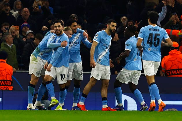 Manchester City v Galatasaray, Manchester, UK - 28 January 2026 Goal celebrations for Erling Haland of Manchester City during the UEFA Champions League match between Manchester City and Galatasaray at The Etihad Stadium on 28 January 2026 in Manchester, England (Photo by Steve Taylor PPAUK) Manchester The Etihad Stadium Greater Manchester England Copyright: xStevexTaylor PPAUKx PPA-243850