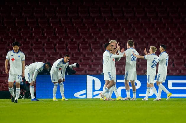 ESP: FC Barcelona, Barca v FC Copenhague. UEFA Champions League. Matchday 8. Viktor Claesson of FC Copenhague celebrates the 0-1 during the UEFA Champions League match, match day 8, between FC Barcelona and FC Copenhague, Spotify Camp Nou Stadium on January 28, 2026 in Barcelona, Spain. kpng Copyright: xSergioxRuizx xImagox PS_260128_BAR_COP_008