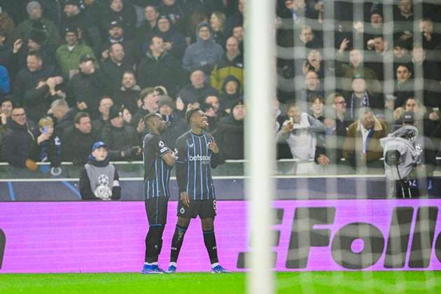 Club Brugge v Marseille - UEFA Champions League BRUGGE, BELGIUM - JANUARY 28 : Diakhon Mamadou forward of Club Brugge celebrating scoring a goal (1-0) during the UEFA Champions League 2025 26 League Phase MD8 match between Club Brugge and Marseille on January 28, 2026 in Brugge, Belgium, 28 01 2026 Brugge Belgium  Copyright: xJanxDexMeuleneirx