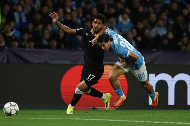 Napoli™s Antonio Vergara during the UEFA Champions League football match between Napoli vs Chelsea - Champions League 2025 2026 - Diego Armando Maradona stadium January 28, 2026 Naples, Italy soccer  Copyright: xAlessandroxGarofalo LaPressex