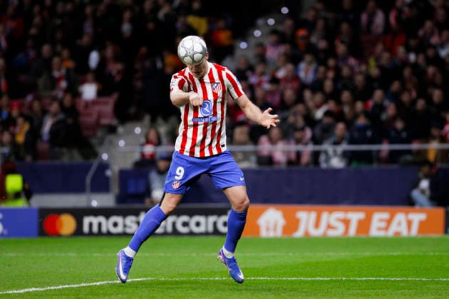 UEFA champions league - Atletico de Madrid vs FK Bodo Glimt MADRID,SPAIN - 28 January:Alexander Sorloth of Atletico de Madrid attemps a shoot during UEFA champions league 2025 26 match between Atletico de Madrid and FK Bodo Glimt at Riyadh Air Metropolitano Stadium. (Photo by Guille Martinez f22photo) Madrid Riyadh Air Metropolitano Stadium Spain Copyright: xGuillermoxMartinezx