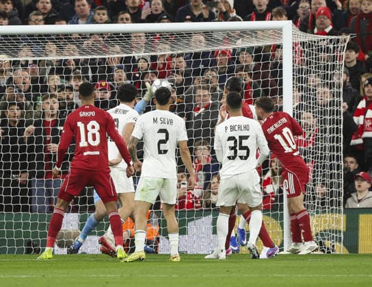 Liverpool v Qarabag, UEFA Champions League, League Phase 28.01.26 Liverpool v Qarabag, UEFA Champions League, League Phase Bradley Ormesher The Times Alexis Mac Allister of Liverpool scores and celebrates scoring his teams opening goal of the match 1-0  Copyright: xBradleyxOrmesherx NINTCHDBPICT001054814736
