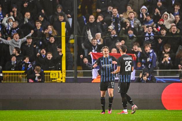 Club Brugge v Marseille - UEFA Champions League BRUGGE, BELGIUM - JANUARY 28 : Vermant Romeo forward of Club Brugge celebrating scoring a goal (2-0) during the UEFA Champions League 2025 26 League Phase MD8 match between Club Brugge and Marseille on January 28, 2026 in Brugge, Belgium, 28 01 2026 Brugge Belgium  Copyright: xTomasxSiskx