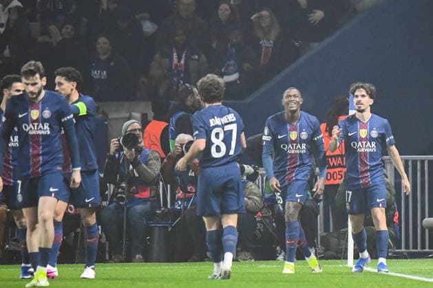 FOOTBALL : Paris Saint Germain vs Newcastle United - Ligue des Champions - Phase de Ligue - JournÃ e 8 - 28 01 2026 Joie des joueurs du Paris SG aprÃ s le but de Vitinha (Paris SG) ParisFrance  Copyright: xBaptistexAutissierx