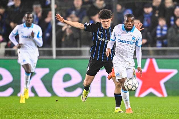 Club Brugge v Marseille - UEFA Champions League BRUGGE, BELGIUM - JANUARY 28 : Sabbe Kyriani defender of Club Brugge in action during the UEFA Champions League 2025 26 League Phase MD8 match between Club Brugge and Marseille on January 28, 2026 in Brugge, Belgium, 28 01 2026 Brugge Belgium  Copyright: xTomasxSiskx
