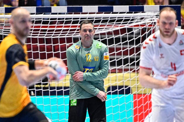 MALMÖ, SWEDEN 20260128 Swedens goalkeeper Andreas Palicka during the European Handball Championship middle round match between Switzerland and Sweden in Malmö Arena, Malmö, Sweden, January 28, 2026 MALMÖ SWEDEN x50090x  Copyright: xJohanxNilsson TTx HANDBOLLS-EM 2026 SCHWEIZ-SVERIGE