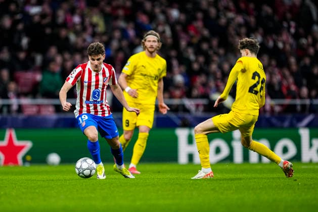 January 28, 2026, Madrid, Madrid, Spain: Julian Alvarez of Atletico de Madrid in action during the UEFA Champions League 2025 26 League Phase MD8 match between Atletico de Madrid and FK Bodo Glimt at Riyadh Air Metropolitano stadium on January 28, 2026 in Madrid, Spain. Madrid Spain - ZUMAa181 20260128_zaa_a181_059 Copyright: xOscarxJ.xBarrosox