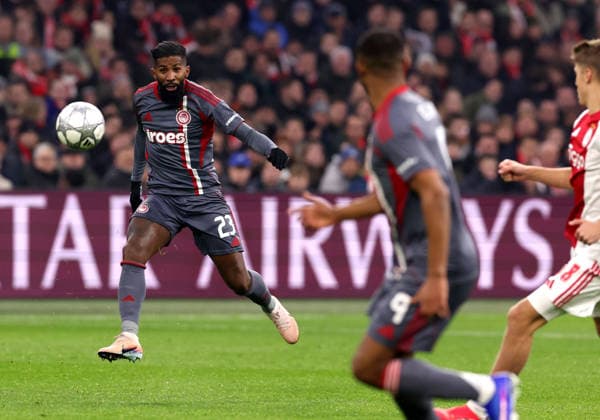 Rodinei of Olympiakos Piraeus during the match AFC Ajax Amsterdam vs Olympiacos Piraues at the Johan Cruijff ArenA for the UEFA Champions League season 2025 2026 in AMSTERDAM, Netherlands on 28 january 2026