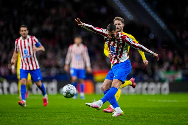 January 28, 2026, Madrid, Madrid, Spain: David Hancko of Atletico de Madrid in action during the UEFA Champions League 2025 26 League Phase MD8 match between Atletico de Madrid and FK Bodo Glimt at Riyadh Air Metropolitano stadium on January 28, 2026 in Madrid, Spain. Madrid Spain - ZUMAa181 20260128_zaa_a181_064 Copyright: xOscarxJ.xBarrosox