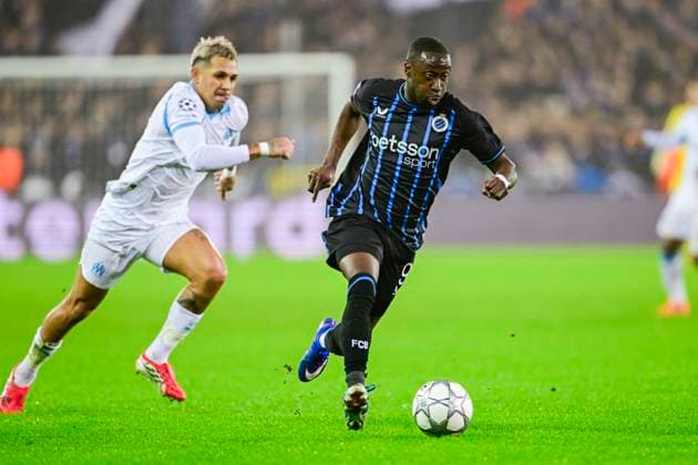 Club Brugge v Marseille - UEFA Champions League BRUGGE, BELGIUM - JANUARY 28 : Forbs Carlos forward of Club Brugge in action during the UEFA Champions League 2025 26 League Phase MD8 match between Club Brugge and Marseille on January 28, 2026 in Brugge, Belgium, 28 01 2026 Brugge Belgium  Copyright: xJanxDexMeuleneirx