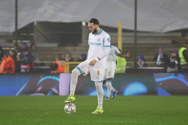 FOOTBALL : Club Brugge vs Olympique de Marseille - UEFA Ligue des Champions - 28 01 2026 Amibe GOUIRI (Marseille) lors du match Club Brugge vs Olympique de Marseille, UEFA Ligue des Champions phase de Ligue J8, Jan Breydelstation Bruges, le 28 janvier 2026 - photo Laurent Sanson PsnewZ  Copyright: xLaurentxSANSONx xPsnewZx