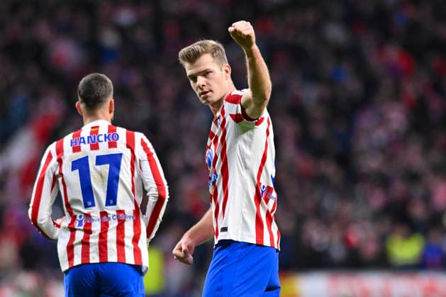 January 28, 2026, Madrid, Madrid, Spain: ALEXANDER SoËœRLOTH of Atletico de Madrid celebrates a goal during the Champions League match, league match 8 between ATLETICO DE MADRID and F. K. BODO GLIMT, held on January 28, 2026, at the Riad Air Metropolitano, Madrid, Spain. Madrid Spain - ZUMAc312 20260128_zsp_c312_014 Copyright: xOscarxManuelxSanchezx