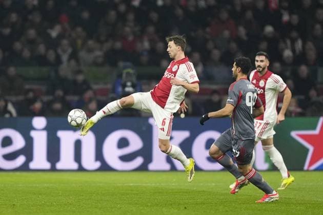 AMSTERDAM , 28-01-2026 , JohanCruijff ArenA , season 2025 2026 , UEFA Champions League football , League phase Matchday 8 , match between Ajax and Olympiacos , picture shows Ajax player Youri Regeer Ajax - Olympiacos  x201144843x Copyright: