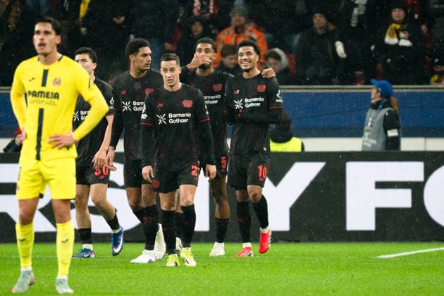 UEFA Champions League 2025 26 Bayer 04 Leverkusen vs Villarreal CF 8 Matchday of the league phase Wednesday, 28 01 2026 BayArena Nordrhein Westfalen, Germany Goal for 2 0 by Malik Tillman 10 Cheers Joy Emotions Goal celebration Copyright: xCelinaxLeiersx