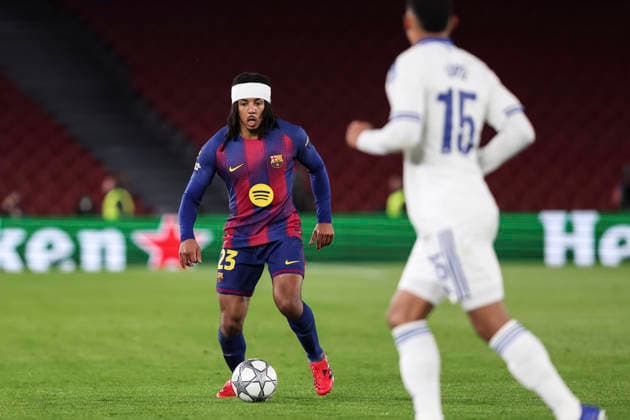 January 28, 2026, Barcelona, Barcelona, Spain: Jules Kounde of FC Barcelona, Barca in action during the UEFA Champions League 2025 26 League Phase MD8 match between FC Barcelona and F.C. Copenhagen at Spotify Camp Nou stadium on January 28, 2026 in Barcelona, Spain. Barcelona Spain - ZUMAa181 20260128_zaa_a181_067 Copyright: xJavierxBorregox