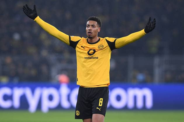 Soccer UEFA Champions League Matchday 8 Borussia Dortmund Inter Milan on 28 01 2026 at Signal Iduna Park in Dortmund Felix Nmecha Dortmund xRx